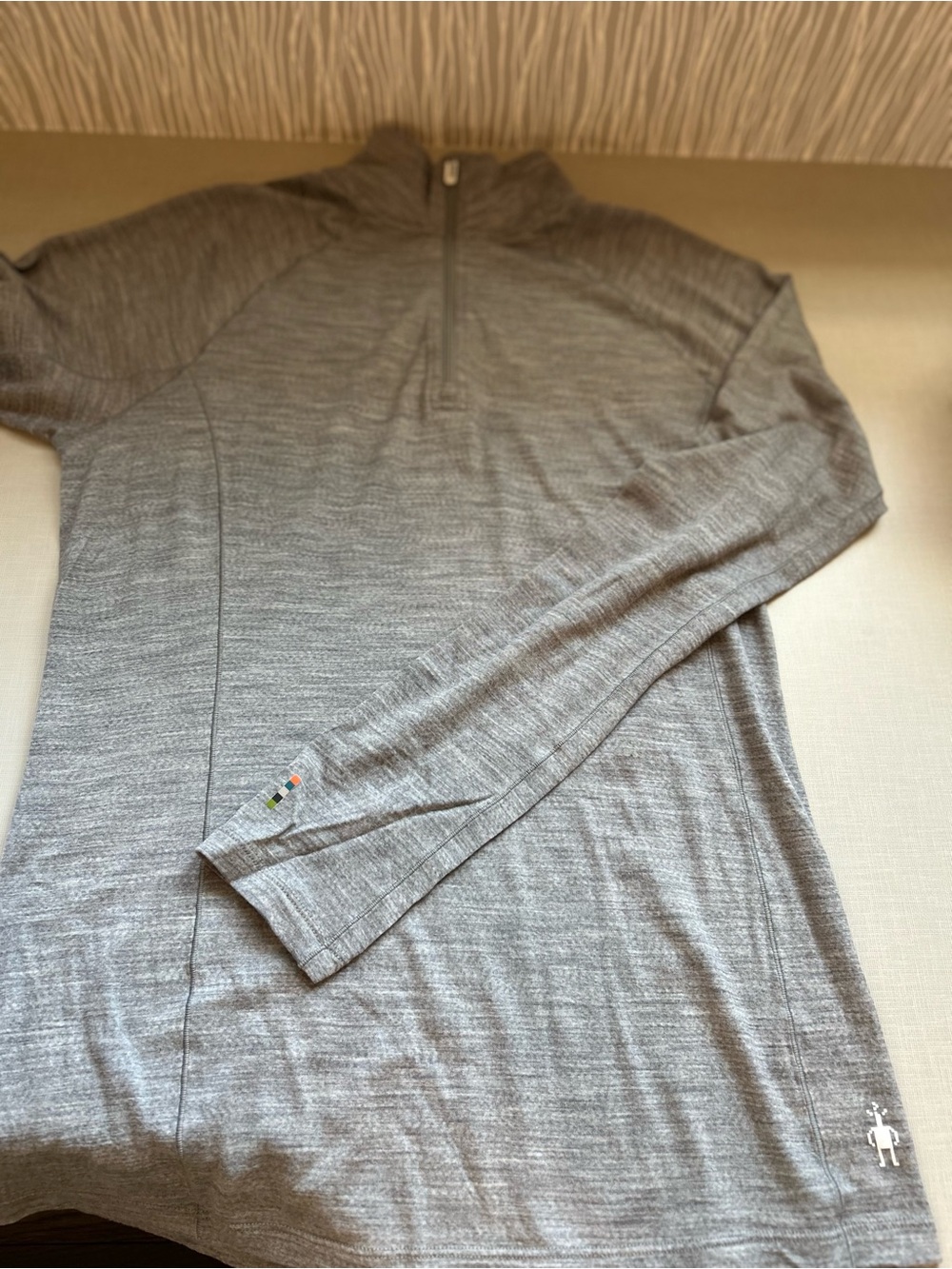 Smartwool Women's Gray Half-Zip Merino Pullover